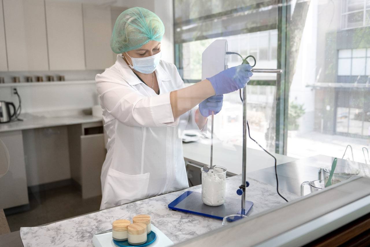 Small-batch cosmetic formulation and production at LAVKA Natural Cosmetics in Burnaby BC